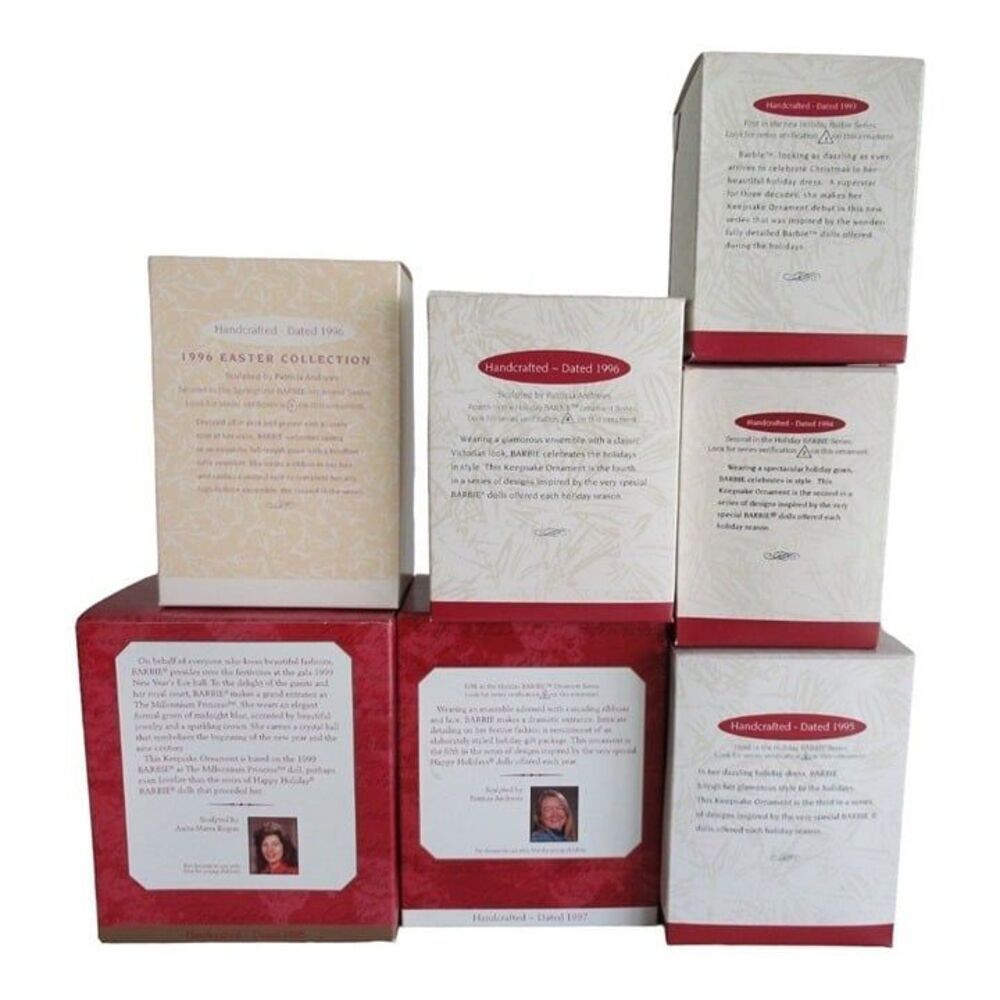 Barbie Collection of Hallmark Keepsake Ornaments – Lot of 7 - Picture 2 of 10